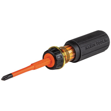 Klein Tools Flip-Blade Insulated Screwdriver, 2-in1, Ph Bit #2, Sl Bit 1/4-Inch, 32293