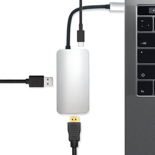 USB Type C to HDMI, USB-C, USB 3.0 3-in-1 Adapter