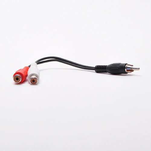 6 Inch (2) RCA Female to RCA Male Adapter Cable