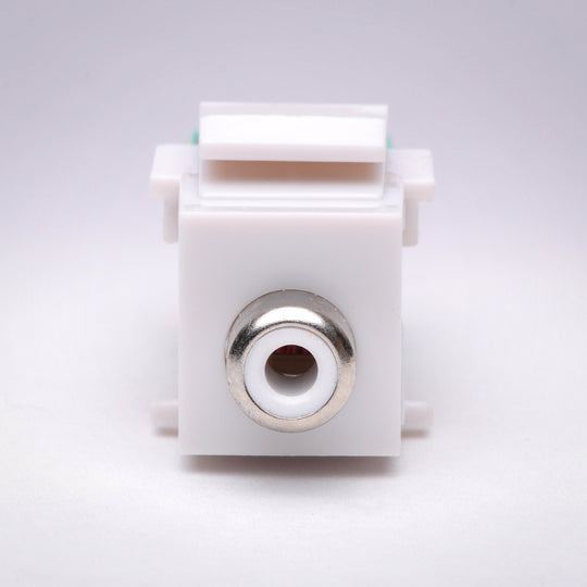 Composite RCA (White) Balun over CAT5 Keystone Jack