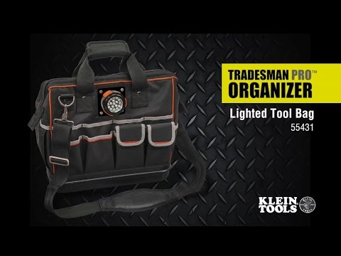 Klein Tools 55431 Tradesman Pro Lighted Tool Bag