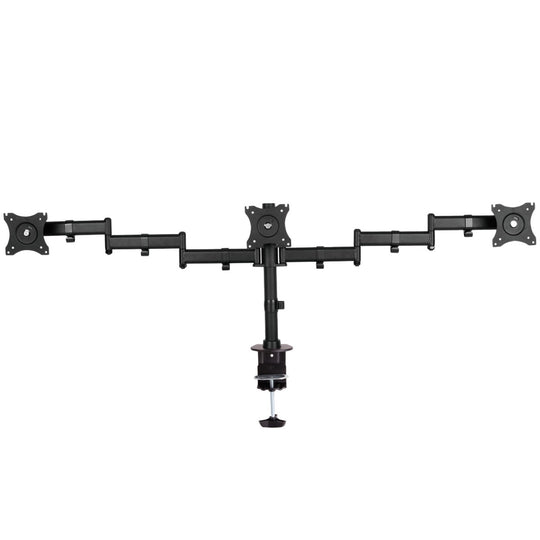 Rhino Brackets Triple Monitor Stand for 13 to 27 Inch Screens, Full Motion Desk Mount