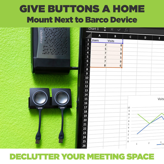 HIDEit CSE Button | ClickShare Button Mount