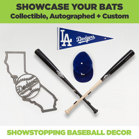 HIDEit XBat | Crossed Baseball Bat Mount