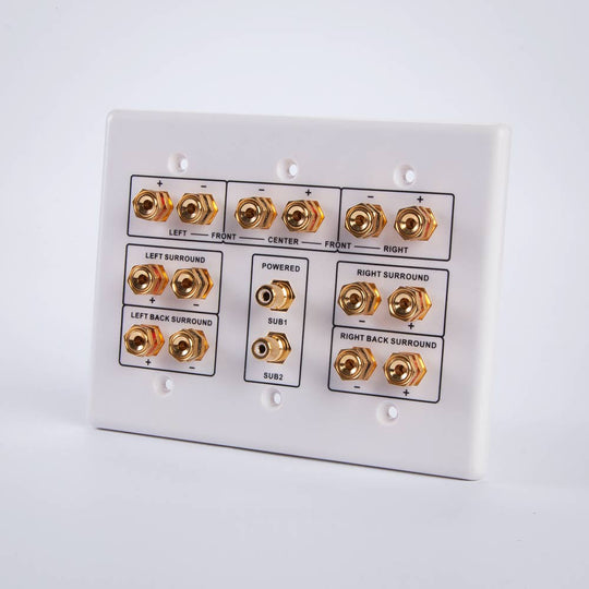 Vanco HTWP72 7.2 Home Theater Connection Wall Plate