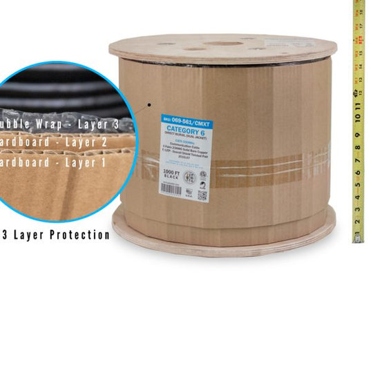 Vertical Cable 069-561/CMXT Cat6 F/UTP 1000ft Shielded Direct Burial (UV) Cable