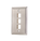 Vertical Cable Stainless Steel Keystone Wall Plate