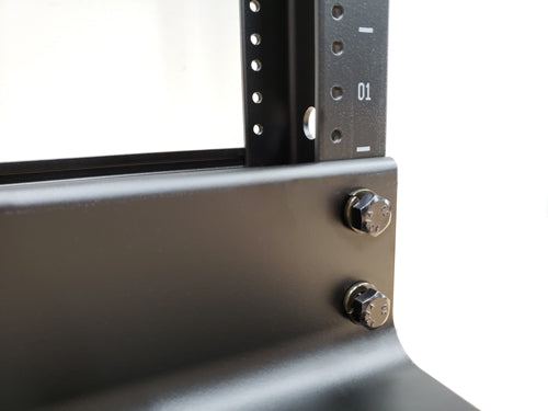 Vertical Cable 45U 2 Post Open Rack, Black