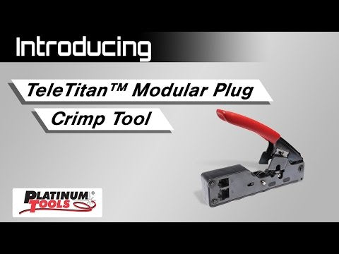 Platinum Tools 12507C Tele-Titan Modular Plug Crimp Tool