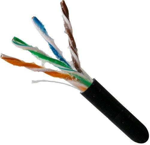 Vertical Cable 1000ft Solid Direct Burial Cat5E Cable - 24AWG 350MHz Gel Flooded Core