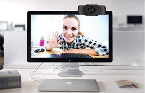 DigiCamz 1080P Webcam - 30 FPS - Auto Light Correction - Plug and Play - Dual Mic/USB 2.0/Wide Compatibility