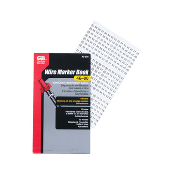 Gardner Bender Pocket Pack Wire Markers (numbers 46-90), 42-030