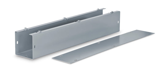 Austin AB-4436SWG 4x4x36 Type 1 Screwcover Wireway - No ko's, Painted ANSI 61 Gray