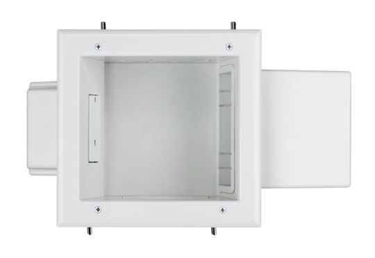 DataComm Expandable Media Box w/ Duplex Receptacle, 45-0051-WH