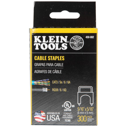 Klein Tools Staples, 5/16-Inch x 5/16-Inch Insulated, 450-002