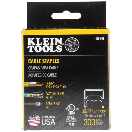 Klein Tools Staples, 11/32-Inch x 19/32-Inch Insulated, 450-003