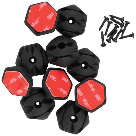 Klein Tools Self-Adhesive Cable Mounting Clips (10-Pack)