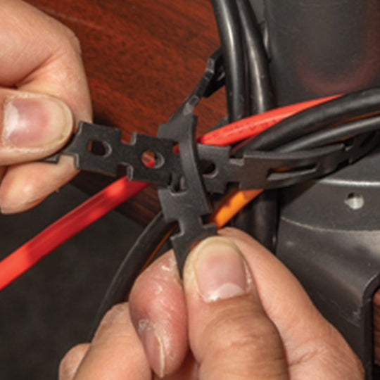 Klein Tools Stretch Cable Tie Roll, 75-Foot