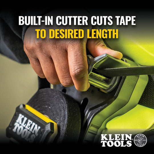 Klein Tools Hook and Loop Tape Dispenser, Versatile Cable Ties, Custom Length