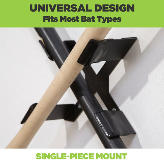 HIDEit XBat | Crossed Baseball Bat Mount