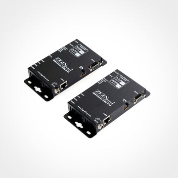 Zigen HDBaseT HDMI Extender (Set) over Single Cat5e/6/7 up to 100m - ARC, 4K, Audio, IR RS232, 3D