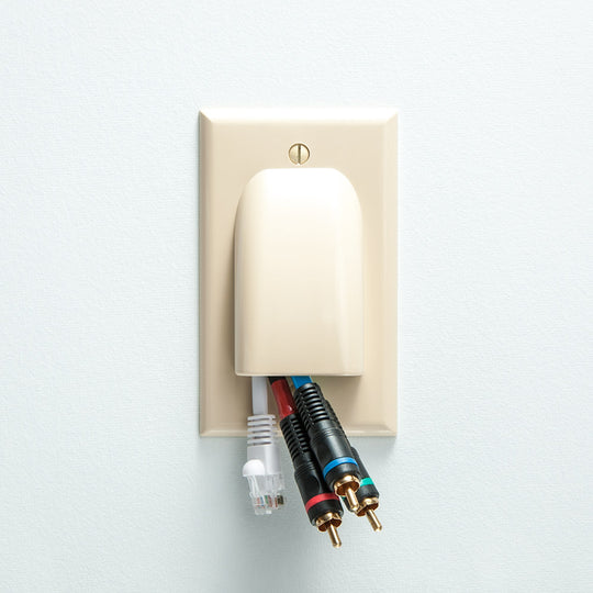 Vanco Slim Bulk Cable Wall Plate