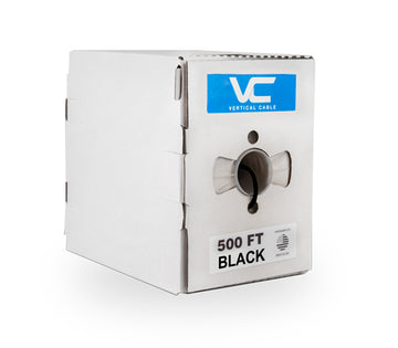 Vertical Cable 500FT – CAT6, Plenum, MADE IN USA, 23AWG, UTP, 4 Pair, Solid Bare Copper, 550MHz, Pull Box