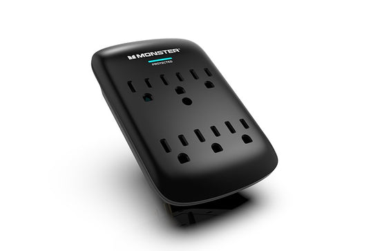 Monster Power Wall Tap Surge Protector, 6 AC