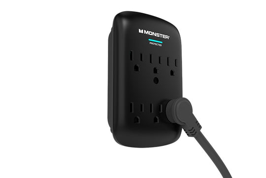 Monster Power Wall Tap Surge Protector, 6 AC
