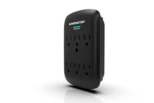Monster Power Wall Tap Surge Protector, 6 AC