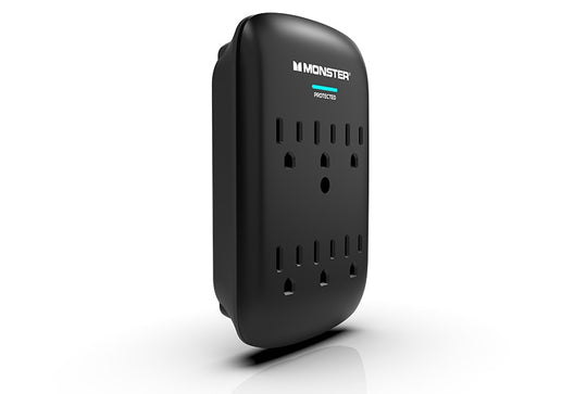 Monster Power Wall Tap Surge Protector, 6 AC