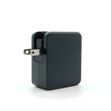 DC5V 4.8A Dual USB Charger AC100/240V Input, Black