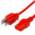 World Cord 5-15P to C13 10A 125V 18/3 SJT Power Cord - Red