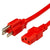 World Cord Nema 5-15P to C13 15A 125V 14/3 SJT Power Cord - Red