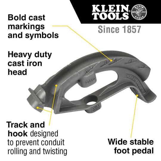 Klein Tools 1-Inch Iron Conduit Bender Head, 51610
