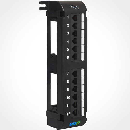 ICC 12 Port Cat5E Vertical Patch Panel