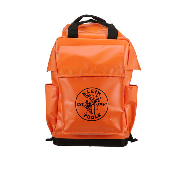 Klein Tools 5185ORA Lineman Backpack Orange