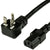 World Cord Up Angle NEMA 5-20P to Straight C13, 15A 125V 14/3 SJT Power Cord - Black