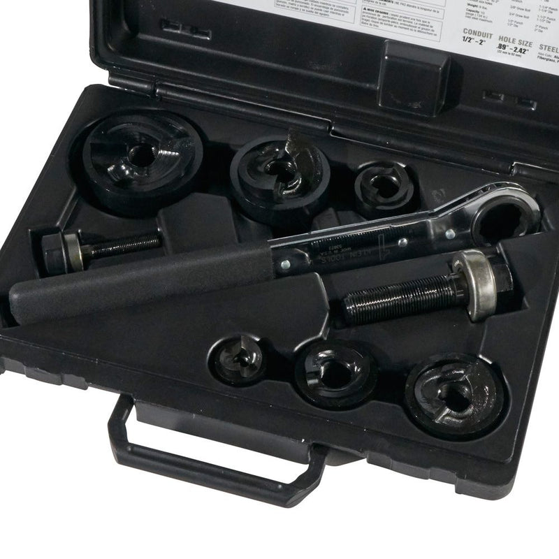 Klein Tools 53732SEN Knockout Punch Set with Wrench