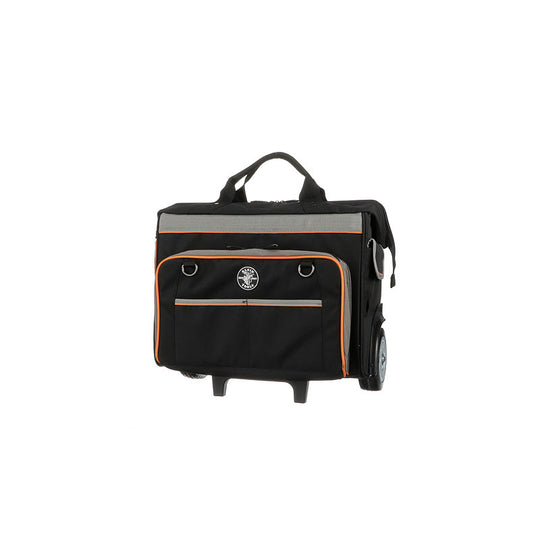 Klein Tools 55452RTB Tradesman Pro™ Rolling Tool Bag, 24 Pockets, 19-Inch