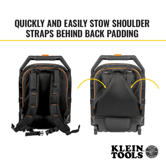 Klein Tools Rolling Tool Backpack, 55604
