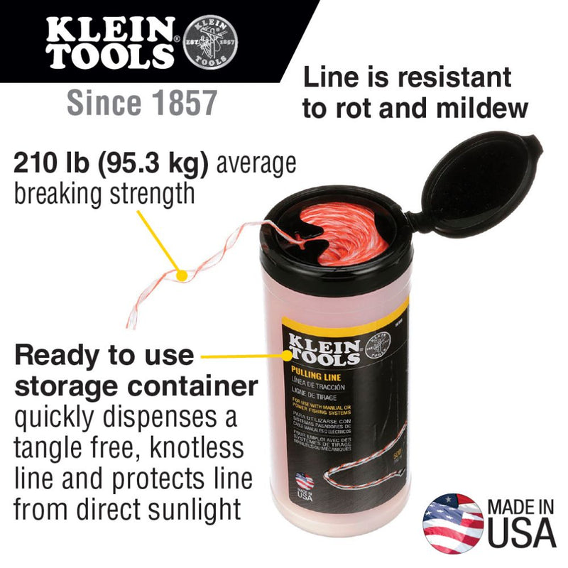 Klein Tools 56108 500ft Poly Pull Line