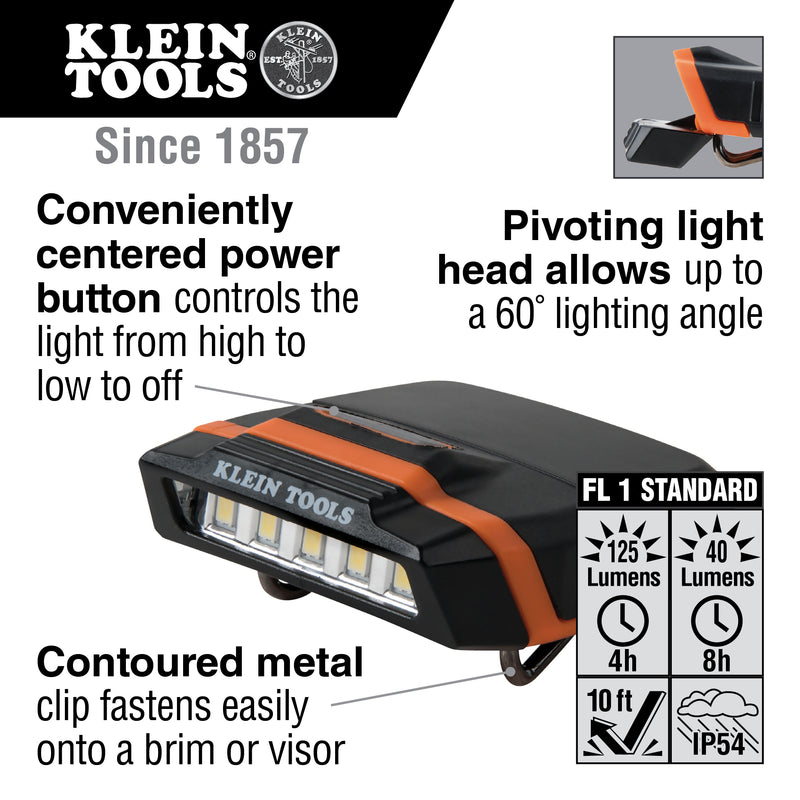 Klein Tools Cap Visor Light, LED, 56402
