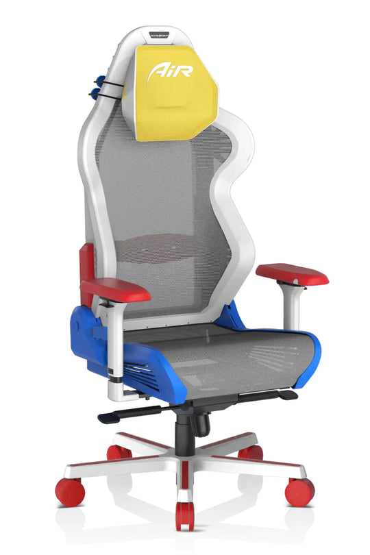 DXRacer Air Mesh Gaming Chair Modular Office Chair - Yellow & Red & Blue