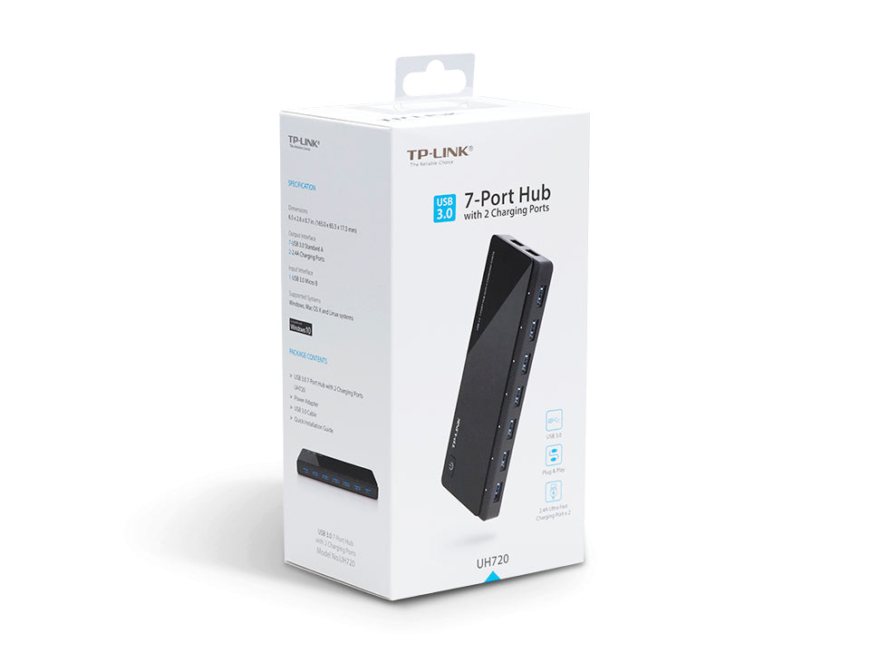 TP-Link 3.0 7-Port Hub with Charging Ports – FireFold