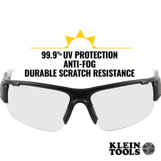 Klein Tools Professional Safety Glasses, Indoor/Outdoor Lens, 60536