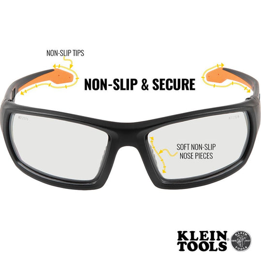Klein Tools Professional Safety Glasses, Full-Frame, Indoor/Outdoor Lens, 60537