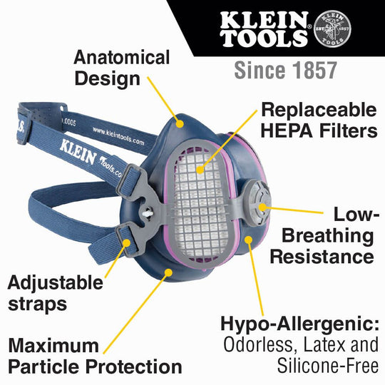 Klein Tools P100 Half-Mask Respirator Replacement Filter, 60245