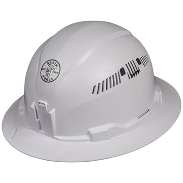 Klein Tools Hard Hat, Vented, Full Brim Style, 60401