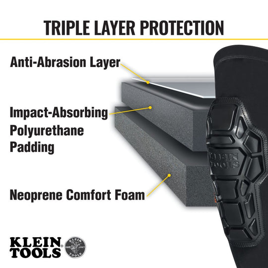 Klein Tools Heavy Duty Knee Pad Sleeves, L/XL